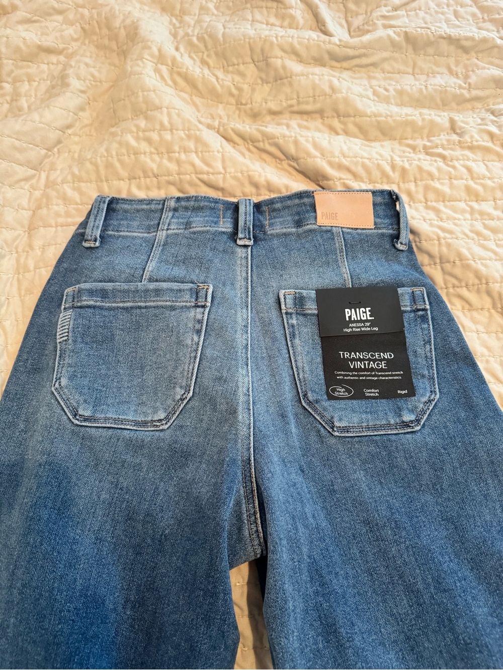 PAIGE Wide Leg High-Rise Jeans (Anessa) size 25Petite - Picture 10 of 13